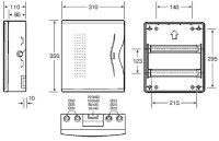 Kleinverteiler 2x12 mit Sichttüre