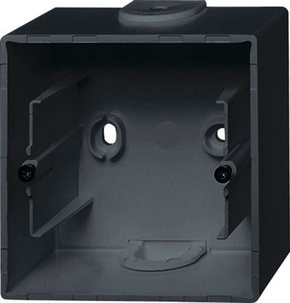 Aufputz-Gehäuse schwarz matt