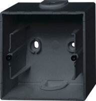 Aufputz-Gehäuse schwarz matt